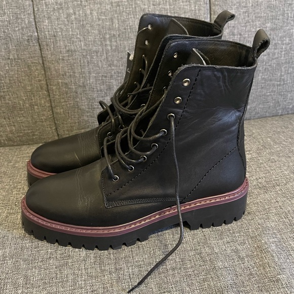 Enzo Tesoti Black Leather Women’s Boots Sz 38 NWT - Picture 6 of 9